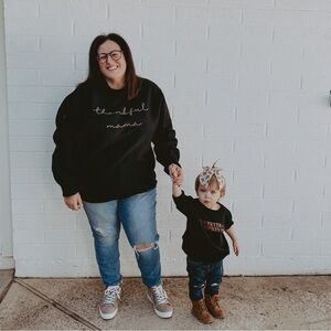 Aspen‎ + Company Women’s Sweatshirt Thankful Mama Thanksgiving Plus Size 2X